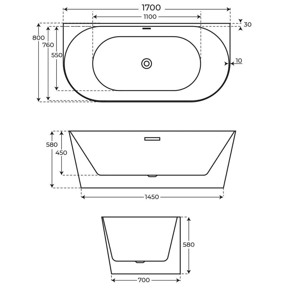 Bañera exenta Dínder - Imagen 3