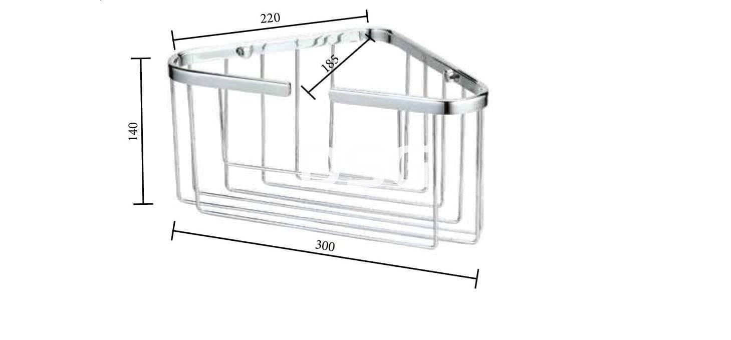 Cesta jabonera rinconera Anthea - Imagen 1