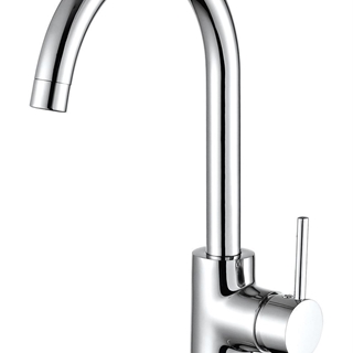 Grifo cocina monomando round cromo - Imagen 1