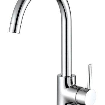 Grifo cocina monomando round cromo - Imagen 1