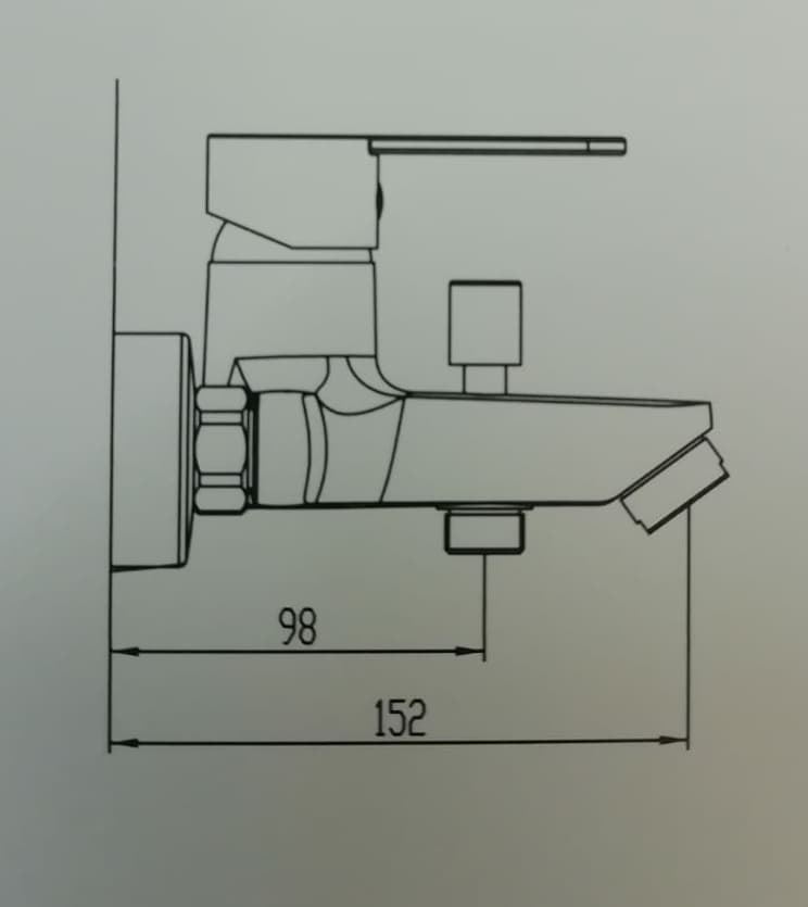 Grifo monomando bañera Sion - Imagen 3