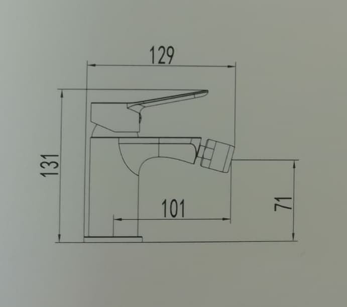 Grifo monomando bidé Rhio - Imagen 3