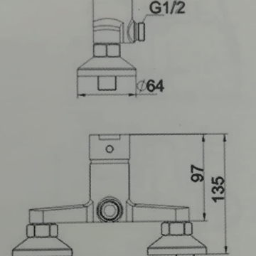 Grifo monomando ducha cromo Lyon - Imagen 2