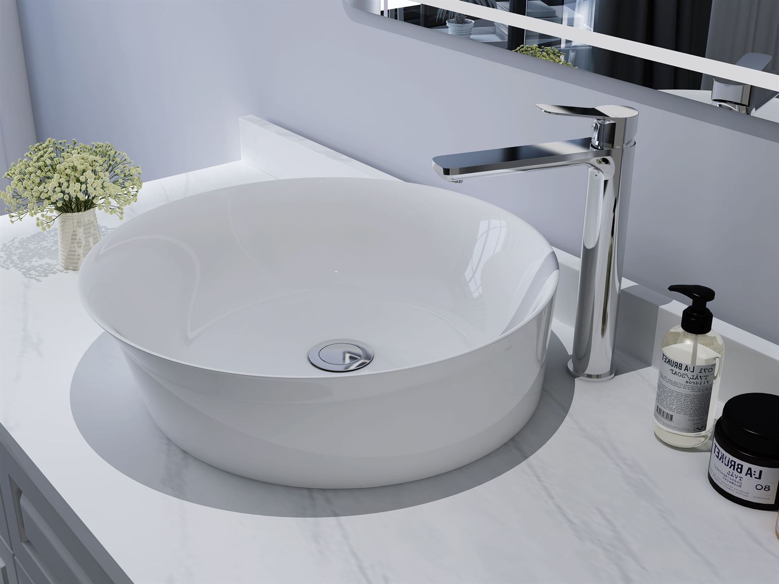 Gme Oferta Grifo Lavabo Grifo Monomando Lavabo Caño Alto Rhio