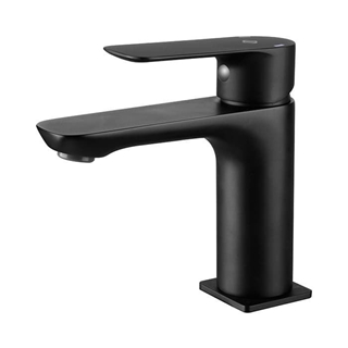 Grifo monomando lavabo negro Cassio - Imagen 1