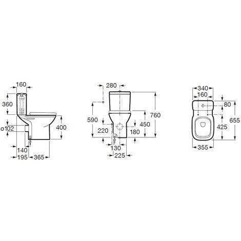 Inodoro Debba Square - Imagen 3