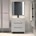 Mueble Atka 80cm acabado blanco brillo - Imagen 1