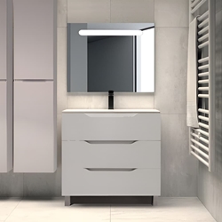 Mueble Atka 80cm acabado blanco brillo - Imagen 2