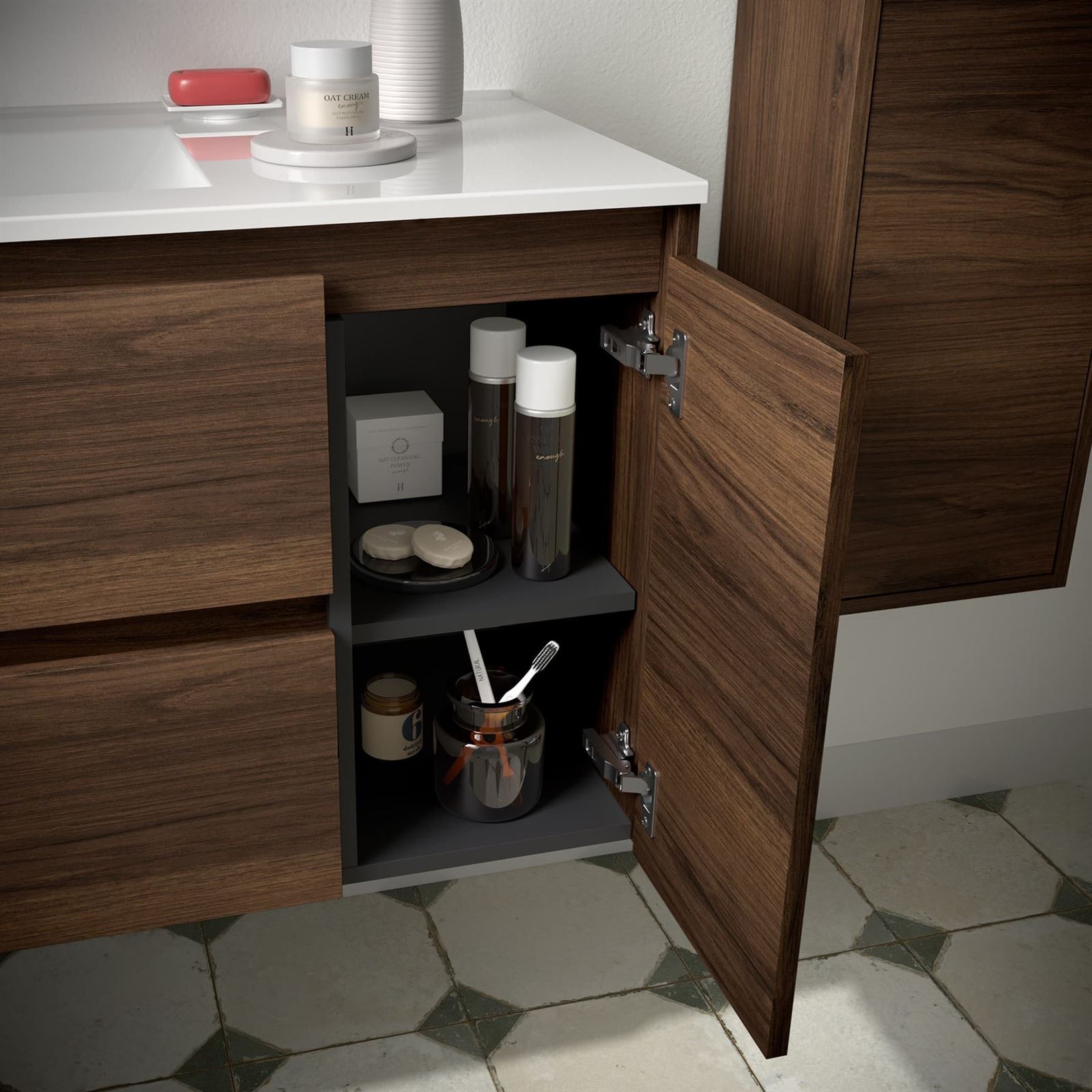 Mueble baño Noja 850 2 cajones+puerta - Imagen 3