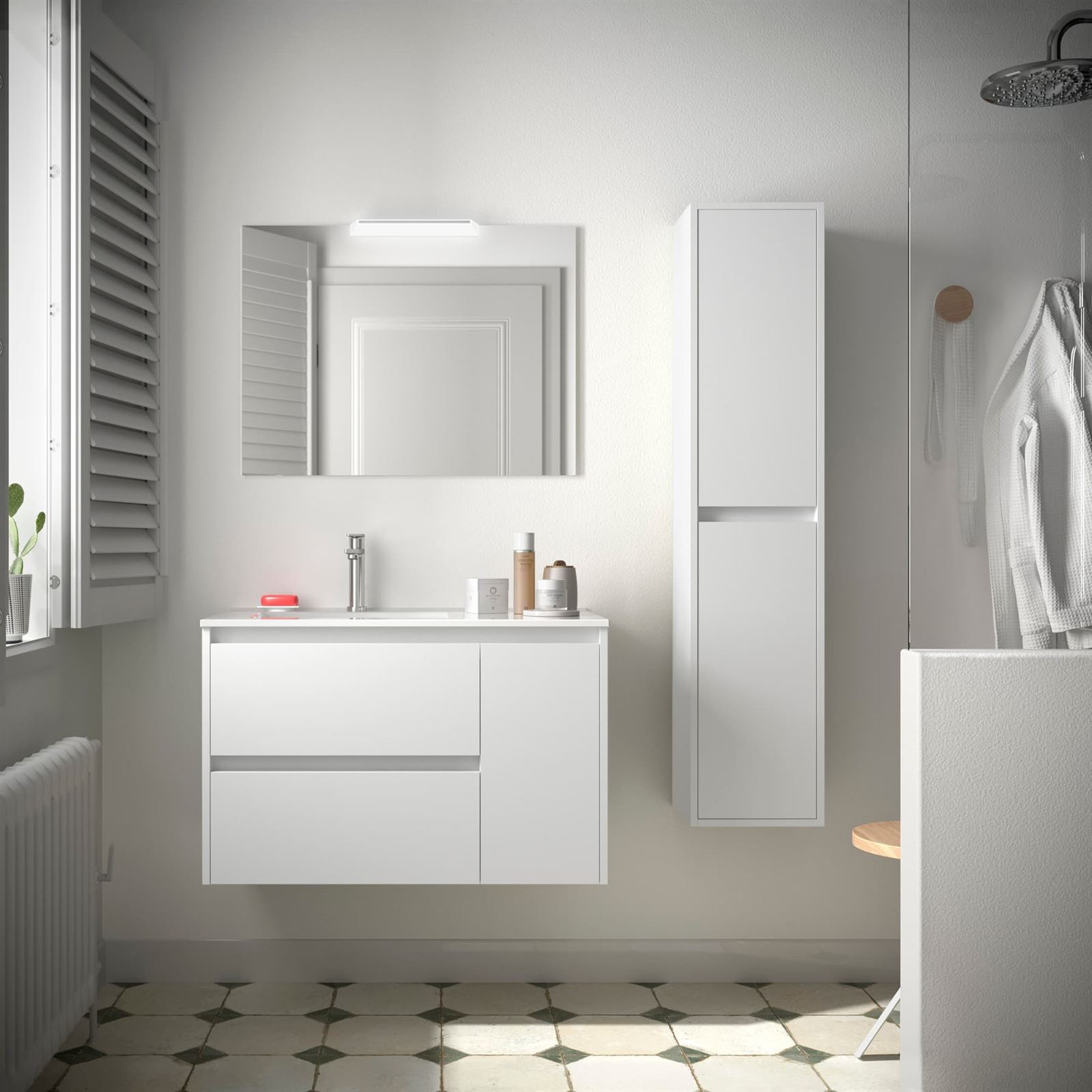 Mueble baño Noja 850 2 cajones+puerta - Imagen 4