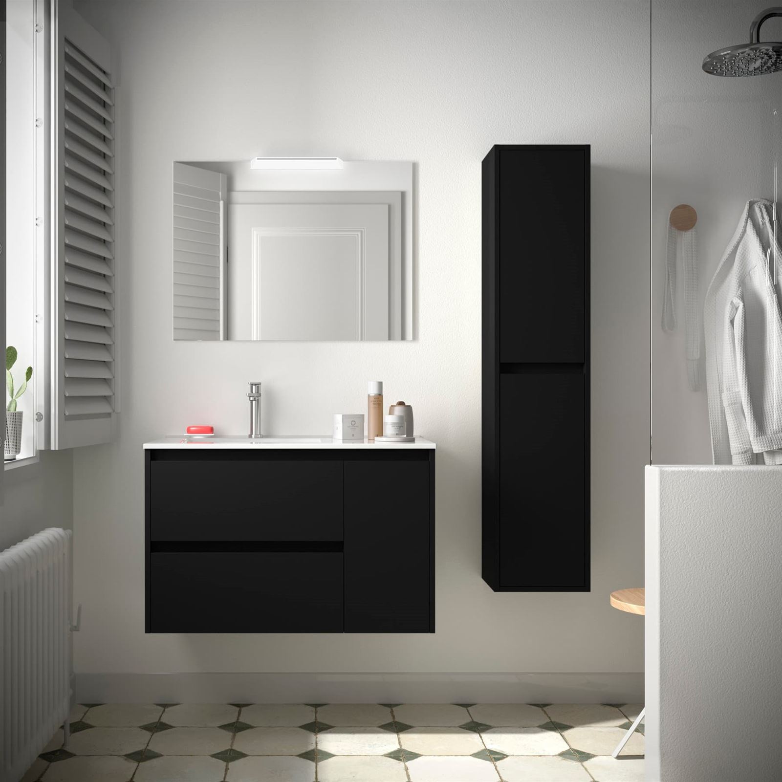 Mueble baño Noja 850 2 cajones+puerta - Imagen 5