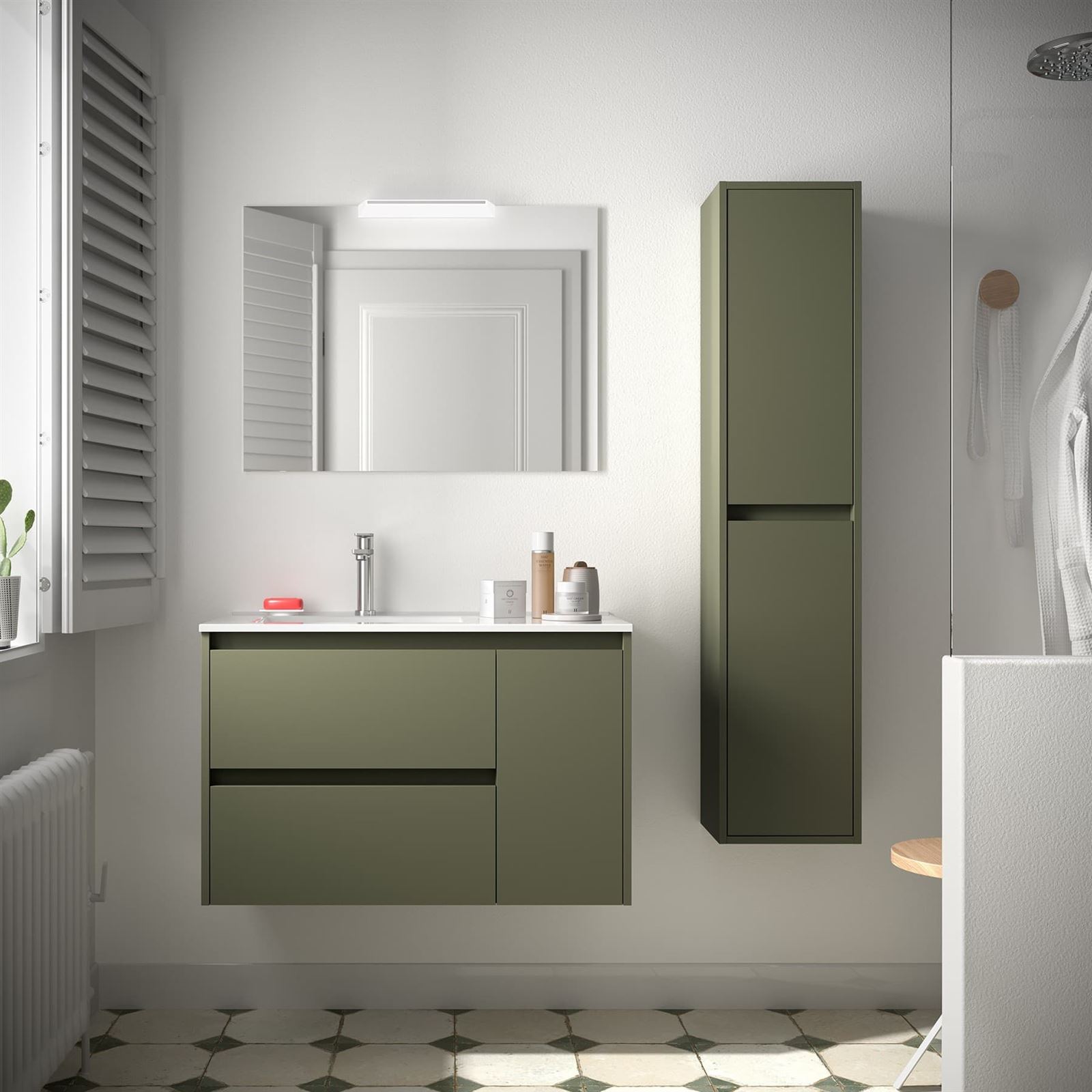 Mueble baño Noja 850 2 cajones+puerta - Imagen 10
