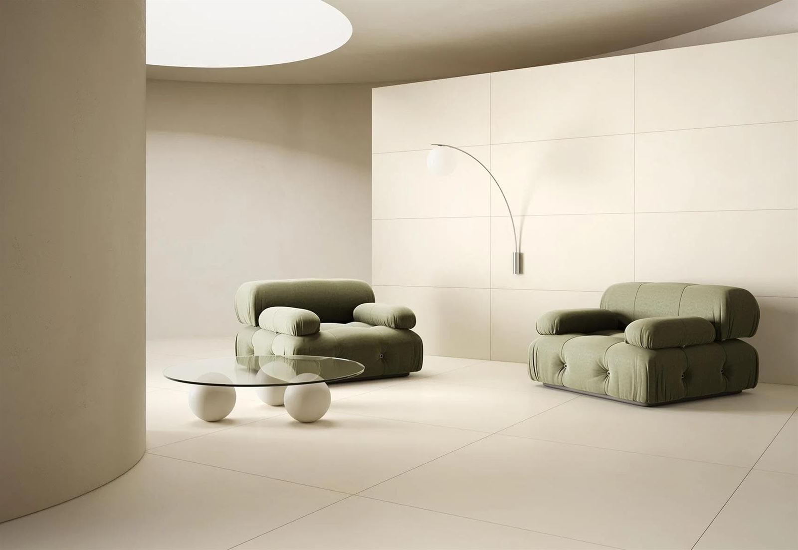 Porcelánico Ziro crema rectificado - Imagen 3